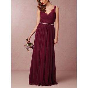 BHLDN Fleur dress size 0 in black cherry